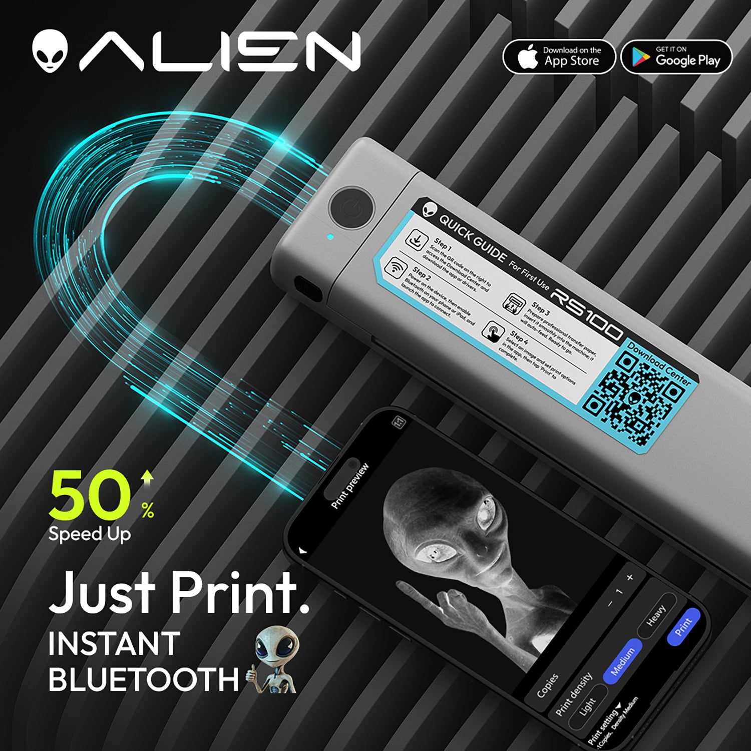 INKONE ワイヤレス タトゥーサーマルコピー機(Bluetooth接続タイプ)