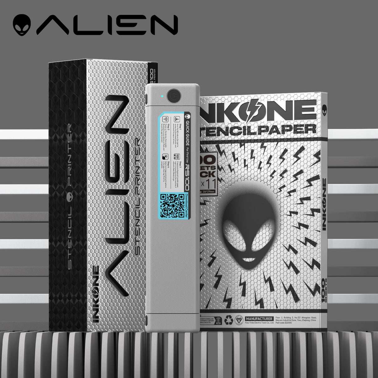 INKONE ワイヤレス タトゥーサーマルコピー機 + INKONE ステンシルペーパー