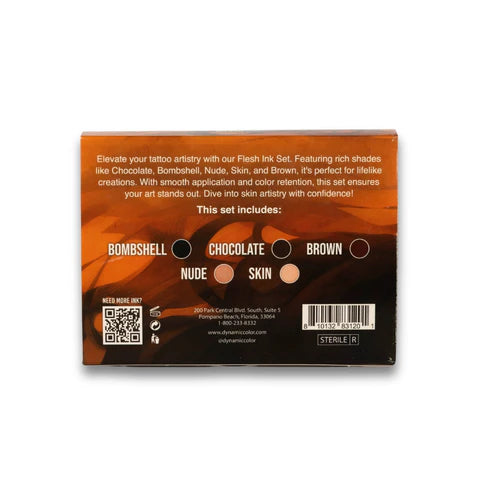 Dynamic Platinum Flesh 1oz 5 Bottle Color Set