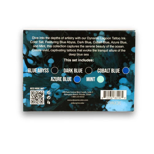 Dynamic Platinum Lagoon 1oz 5 Bottle Color Set