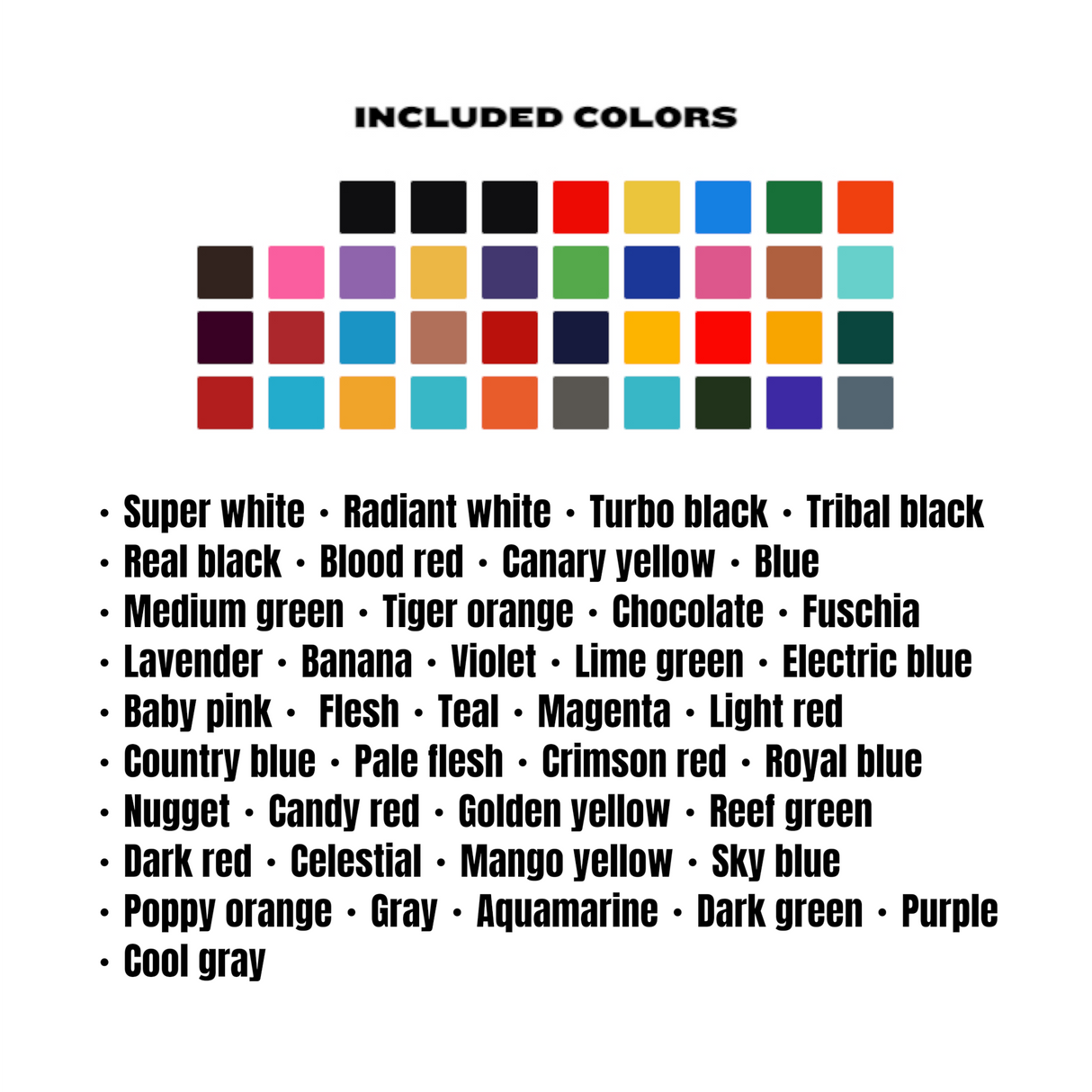 RADIANT Tattoo Ink - 40 colors set