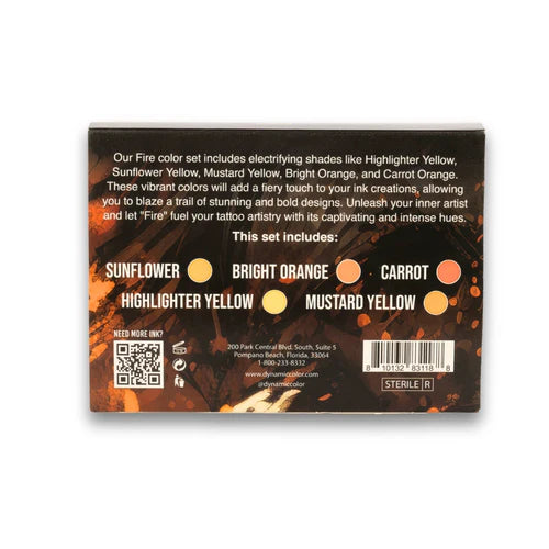 Dynamic Platinum Fire 1oz 5 Bottle Color Set