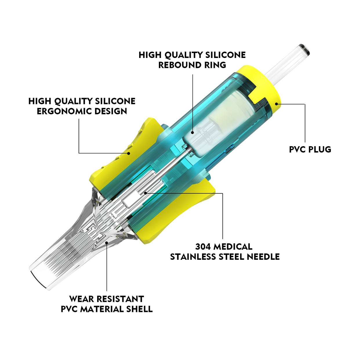 INKONE CARTRIDGE NEEDLES 【Round Magnum】
