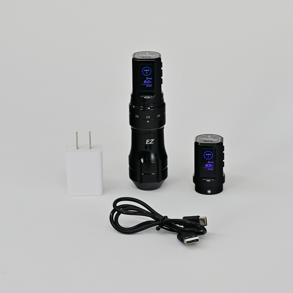 EZ P3 Pro ワイヤレスペン型タトゥーマシーン(ダブルバッテリー)