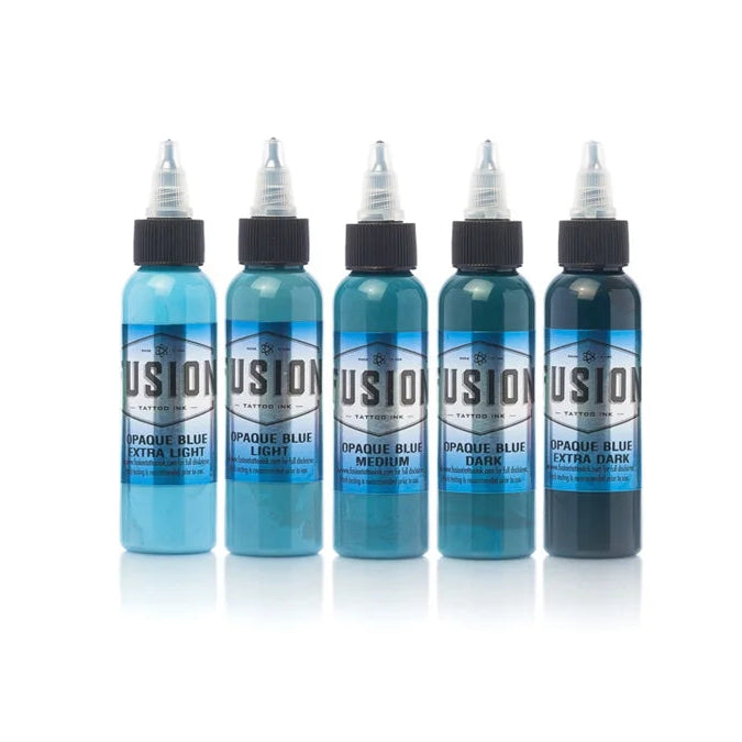 FUSION TATTOO INK - Opaque Blue Set