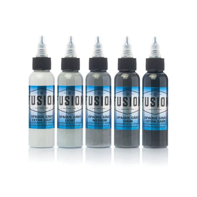 FUSION TATTOO INK - Opaque Grey Set