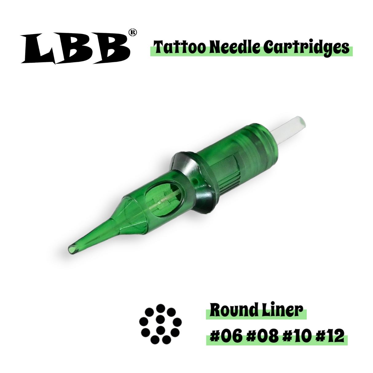 LBB Tattoo Needle Cartridges 【Round Liner】