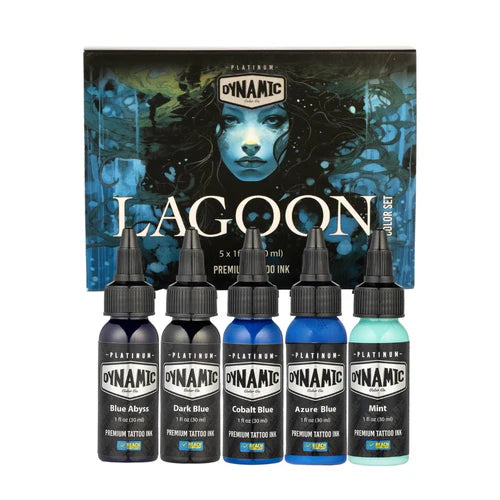 Dynamic Platinum Lagoon 1oz 5 Bottle Color Set