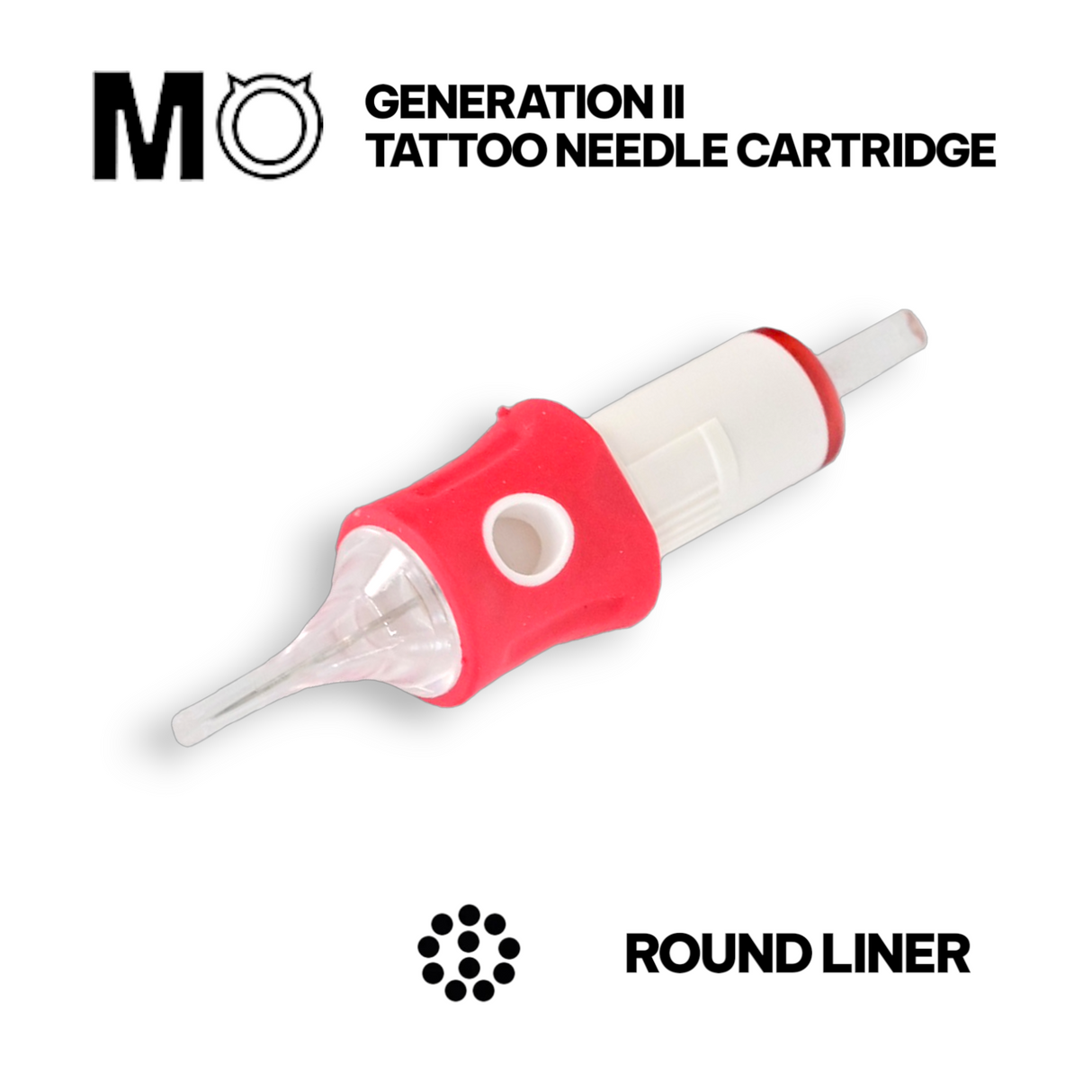 MO Gen II Tattoo Needle Cartridges with Finger Ledge 【Round Liner】