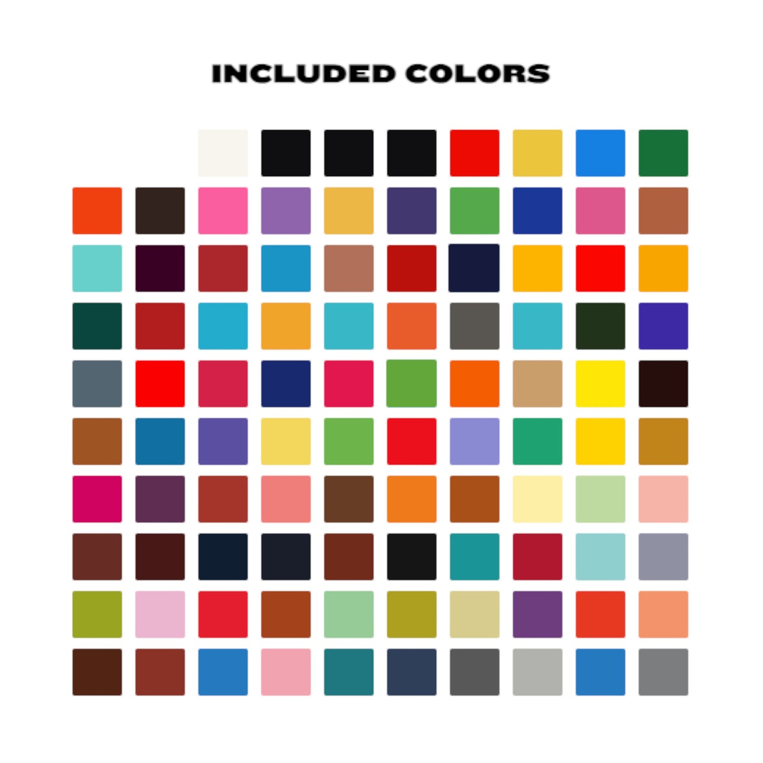 RADIANT Tattoo Ink - 101 colors set