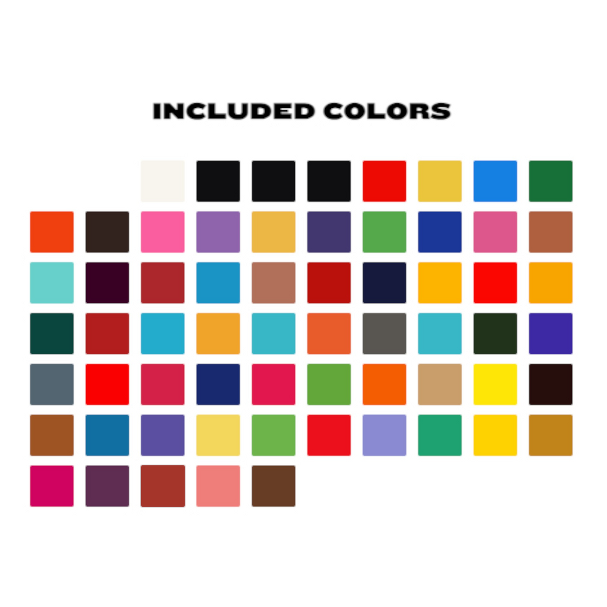 RADIANT Tattoo Ink - 65 colors set