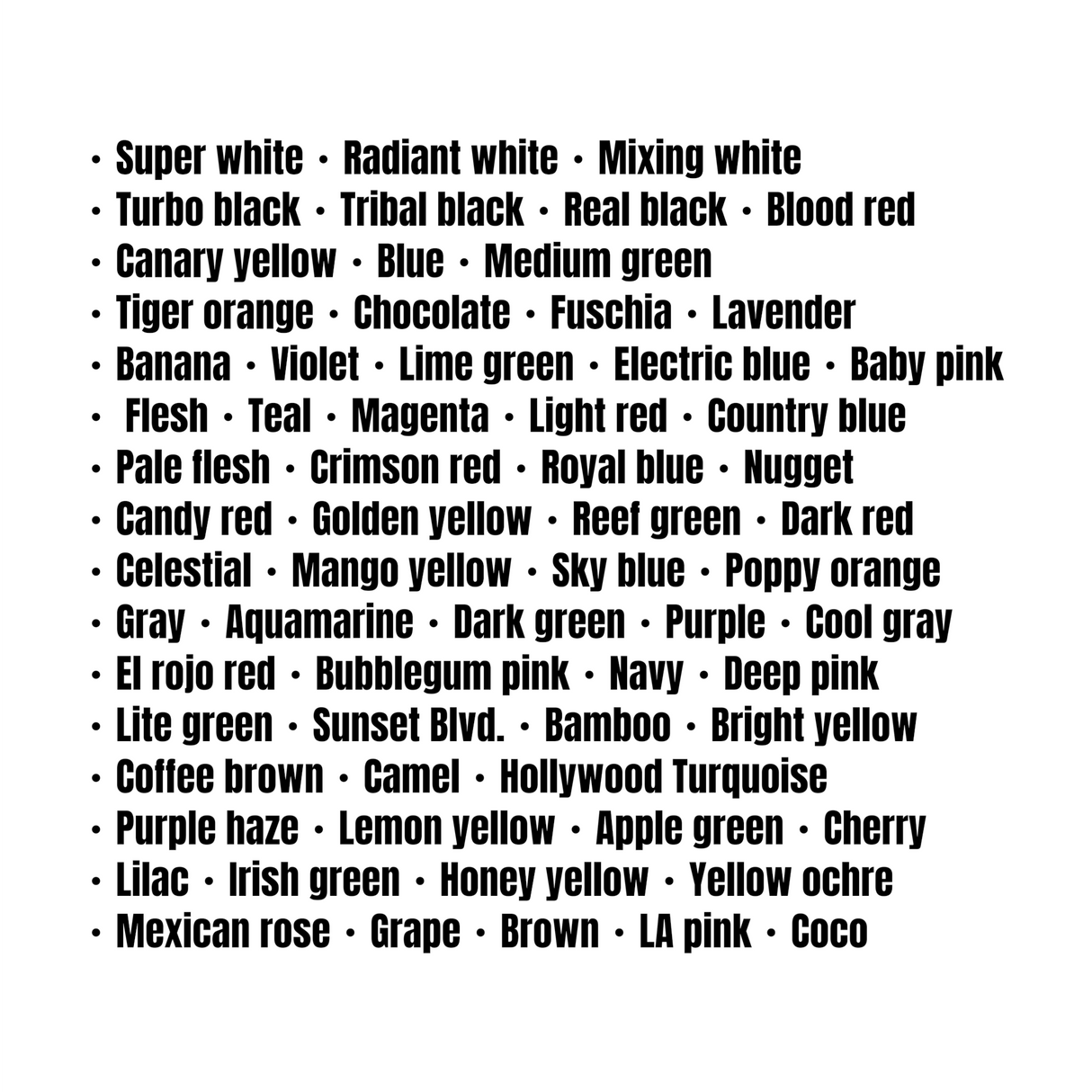 RADIANT Tattoo Ink - 65 colors set