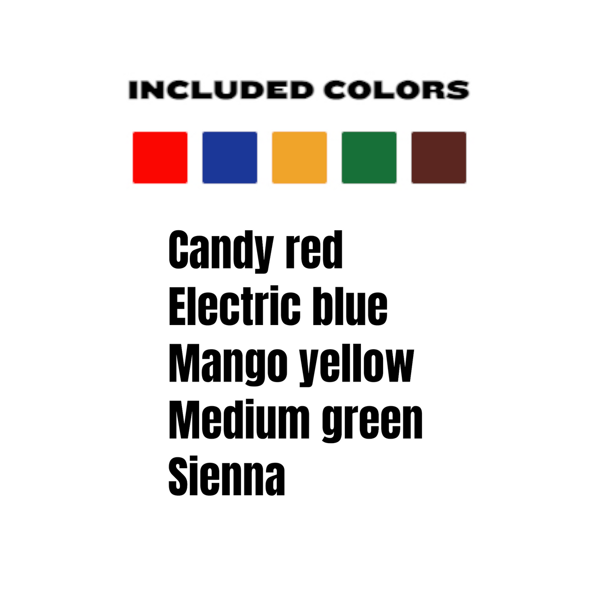 RADIANT Tattoo Ink - TRADITIONAL 5 colors set